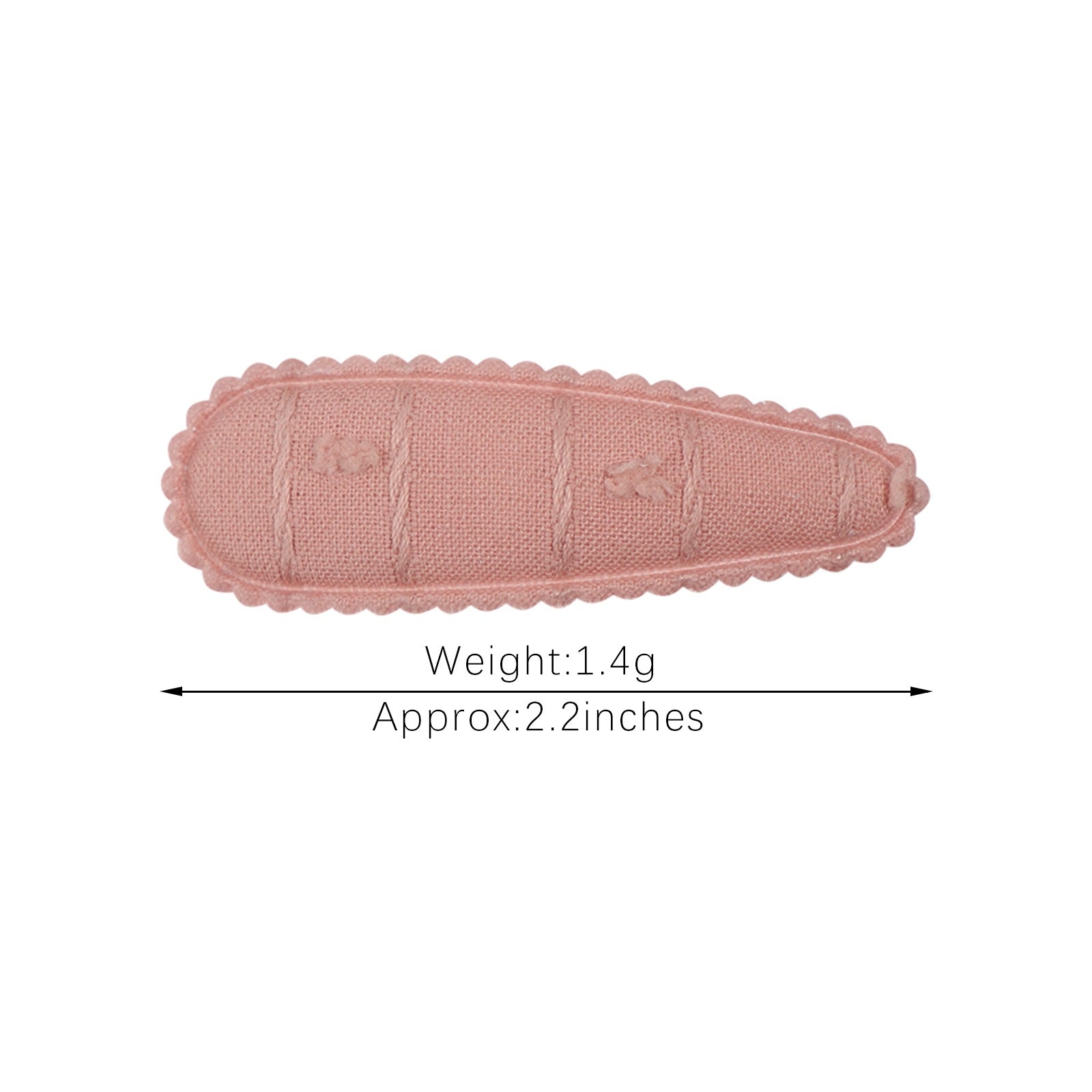 Wholesale Embroidered Floral Children's Hairpin BB Clip Cute Little Girl Fabric Hair Accessories Girls' Baby Hair